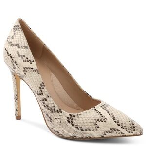 BCBGeneration Women's‎ Skie Pointy Toe Snake Print Stiletto Pumps Size 8 1/2